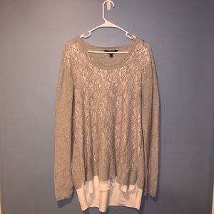 SIMPLY VERA VERA WANG XL Lace Sweater/Blouse